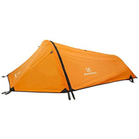 Winterial Single Person Personal Bivy Tent - With Rainfly, Lightweight, 2Lbs 9Oz, Stakes, Poles And Guylines Included, Backpacking And Hiking, Orange