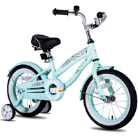 Joystar 16 Inch Kids Bike With Training Wheels For Ages 4-7 Years Old Girls Bike Toddler Bike Beach Cruiser Kids Bicycle Green