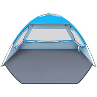 Gorich Beach Shade Tent For 4-5 Person With Upf 50+ Uv Protection, Portable Sun Shelter Canopy, Lightweight & Easy Setup Cabana, Blue