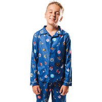 Nba Multi-Team Boys Pajamas 2 Piece Pjs Flannel Sleepwear Setpajamas 2 Piece Pjs Flannel Sleepwear Set, Navy, 14-16 (Hay5849F)