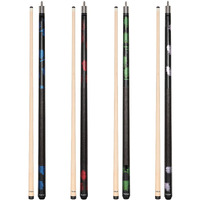 Garsen 4 Pieces Pool Stick Cue Stick 58 Inch 18 Oz 19 Oz 20 Oz 21 Oz Billiard House Bar Pool Cue
