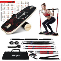 Yes4All Premium Surf Multi-Functional Balance Board Trainer Set For Full Body Workout, All-In-One Portable Home Gym System