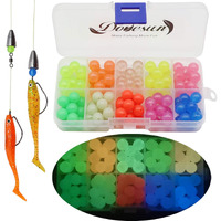 Dovesun Fishing Beads Fishing Line Beads Glow In Dark Fishing Beads For Saltwater Colorful Floating Beads For Fishing Rigs 10 Colors A-Glow In Dark 10Mm/0.39In(120Pcs)