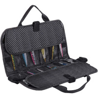Goture 24 Pockets Fishing Jig Bag, Portable Lure Bag Fishing Organized Fishing Storage Tackle Bag Fishing Gear Accessories Bag (13.39X7.87Inch, Black)
