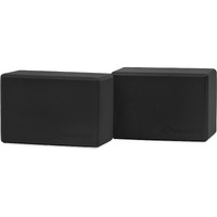 Prosourcefit Foam Yoga Blocks Set Of 2, High Density Eva Yoga Bricks, Sturdy Yoga Prop Large Size 4X 6 X 9 (Black) (Ps-2403-Blocks-Black)