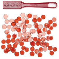 Magnetic Bingo Wands And Translucent Chipseasy To Pick Up Bingo Chipsstem Kits For Learning, Countingred 100 Chips