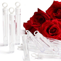112 Pack Mini Wedding Bubble Wand (White Circle Style), Ideal Party Favors For Anniversaries, Celebration Supplies, Valentines Day, Pool Parties, Family Reunion, And Great Gift For Couple Boy Girl