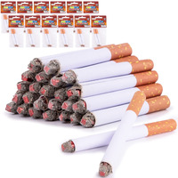 Artcreativity Fake Puff Cigarettes - 3.25 Inch - That Blow Smoke (24 Pack) Faux Cigs With A Realistic Look - Prop For Prank, Halloween Costume, Movie, Or Theater Play - Fun Gag Gift, Novelty Toy