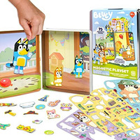 Bluey Magnetic Playset, Magnet Activity Toys, Great Birthday Parties, At-Home Activities, Or Screen-Free Fun, Perfect Travel Or Road Trip, Hours Of Fun For Kids Ages 3, 4, 5, 6, Multicolor