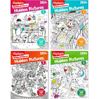 Highlights Hidden Pictures 2024 Special Edition Activity Books For Kids Ages 6-12, 4-Pack, 128 Pages