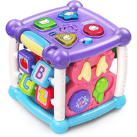 Vtech Busy Learners Activity Cube, 5 Sides Of Play, Purple