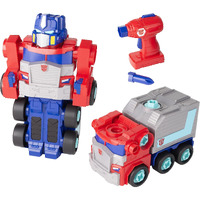 Build-A-Buddy Transformers Optimus Prime Building Toys - Stem Toys Including Toy Electric Drill And Aa Batteries - Transformers Toys - Robot Building Toys Ages 18 Months And Up