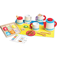 Melissa & Doug 20-Piece Steep And Serve Wooden Tea Set - Play Food And Kitchen Accessories  Play Tea Set, Pretend Play Tea Set Toy For Kids Ages 3+