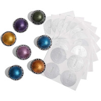 Geesta Reusable Aluminum Foil Seals Lid Compatible With Nespresso Vertuoline Capsule-240 Pcs