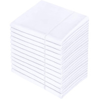 Utopia Bedding King Pillowcases - 12 Pack - Bulk Pillowcase Set - Envelope Closure - Soft Brushed Microfiber Fabric - Shrinkage And Fade Resistant Pillow Covers 20 X 40 Inches (King, White)