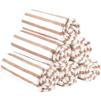 Jml Microfiber Beach Towels, Quick Dry Towel Set (6 Pack, 27"" X 55"") - Cabana Stripe - Multi Purpose Microfiber Towels For Pool, Bath, Sport, Yoga, Camping, Swimming, Coffee