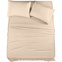 Utopia Bedding Full Bed Sheets Set - 4 Piece Bedding - Brushed Microfiber - Shrinkage And Fade Resistant - Easy Care (Full, Beige)
