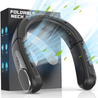 Chillgo Neck Fan - 4 Turbo Foldable Portable Fan - Personal Bladeless Fan 5200Mah With Strong Airflow, 4 Vent Air Conditioner, Wearable Cooling Fan For Travel Outdoor