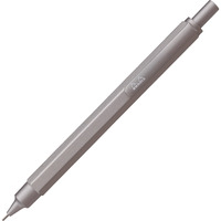 Rhodia Script Silver Mechanical Pencil, 0.5Mm, Hex Shaft, Aluminum Body, Hairline Finish, Rhodia Script Cf9291
