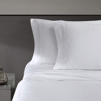 Vera Wang - King Sheet Set, Luxury Sateen Cotton Bedding, 800 Thread Count, Soft & Smooth Home Decor (White,4 Pcs, King)