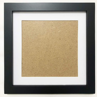 Zxt-Parts 8X8 Picture Frames Black Square, 6X6 Picture With Mat, Solid Wood Frame, Plastic Panel (Not Glass). The Protective Film Must Be Removed.Not Satisfied, 100% Refund, No Return The Goods.
