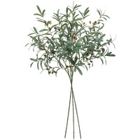 Shacos 3 Pcs 39 "" Fake Olive Tree Branches Olive Stems Large Tall Artificial Greenery Stems Bulk Faux Olive Branches For Vase Olive Leaves Plant Branch Greenery Decor