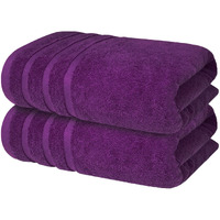 Premium Purple Bath Towels - 700 Gsm 100% Cotton 27X54 Inches Pack Of 2 Bathroom Towels - Ultra Soft And Highly Absorbent Hotel And Spa Quality Bath Towels For Bathroom By Infinitee   Xclusvies