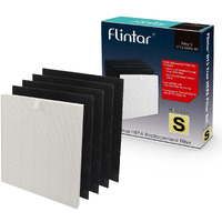 Flintar C545 True Hepa Replacement Filter S, Compatible With Winix C545 Air Purifier, Compares To Winix S Filter 1712-0096-00, 1 H13 Grade True Hepa + 4 Activated Carbon Filters