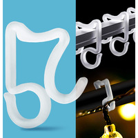 Holiday Light Clips Christmas Light Clips Outdoor Hang Gutter Hooks For Christmas Decoration String Lights Weatherproof Outdoor Lights Clips For Halloween Xmas(100 Pieces)