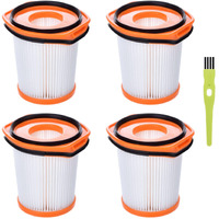 Ws642Ae Filter Replacement For Shark Wandvac Self-Empty System Ws642Ae Ws640Ae Ultra-Lightweight Powerful Cordless Stick Vacuum (4 Pack)