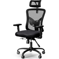 Noblewell Ergonomic Office Chair, Desk Chair With 2 ' ' Adjustable Lumbar Support, Headrest, 2D Armrest, Office Chair Backrest 135    Freely Locking And Rocking, Computer Chair For Home Office