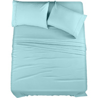 Utopia Bedding Full Bed Sheets Set - 4 Piece Bedding - Brushed Microfiber - Shrinkage And Fade Resistant - Easy Care (Full, Spa Blue)