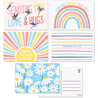 Sweetzer & Orange Thinking Of You Postcards Pack (60 Post Cards) 4X6 Postcards For Kids And Adults. Assorted Blank Thinking Of You Cards, Sympathy Cards, Greeting Cards. 300Gsm Note Cards