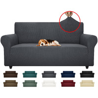 Znsayotx Super Stretch Couch Cover Universal Sofa Covers For Living Room Dogs Pet Friendly Furniture Protector Fitted Spandex Sofa Slipcovers With Anti Slip Foam Sticks (Dark Grey, Sofa)