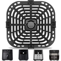 Air Fryer Accessories For Instant Pot Vortex Plus 6 In 1 6 Qt Gourmia Gaf735 6 Qt Air Fryer, Air Fryer Replacement Parts Tray Rack Grill Plate Grill Pan Crisper Plate, Dishwasher Safe