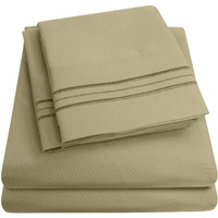 1500 Supreme Collection King Sheet Sets Sage Green - Luxury Hotel Bed Sheets And Pillowcase Set For King Mattress - Extra Soft, Elastic Corner Straps, Deep Pocket Sheets, King Sage Green