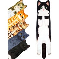 Pat Juumg Cat Funny Hand Towels For Bathroom Kitchen Decor Cat Towels,Hanging Kitchen Towels,Super Absorbent Soft, New Home Housewarming Cat Gifts For Cat Lovers/For Women(Tuxedo Cat)