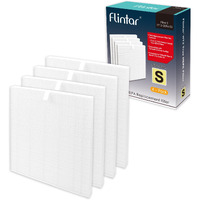 Flintar C545 True Hepa Replacement Filter S, Compatible With Winix C545 Air Purifier, Compares To Winix S Filter 1712-0096-00, H13 Grade True Hepa Filters (4 Hepa)