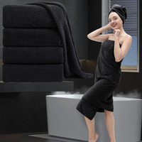 Bathroom Towel Set Black 4Pack-35X70 Towel,600Gsm Ultra Soft Microfibers Bath Towel Set Extra Large Plush Bath Sheet Towel,Highly Absorbent Quick Dry Oversized Towels Spa Hotel Luxury Shower Towels