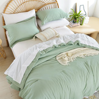 Weigelia King Size Comforter Set Boho Sage Green Comforter Set Bed In A Bag Bedding Set 7Pc King Comforter Set With Sheets - Reversible Soft Microfiber Comforter For All Season