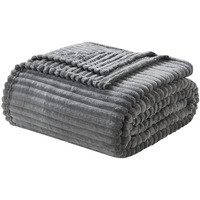 Nestl Soft King Size Blanket - Cozy Bed Blankets King Size, Warm King Blanket, Lightweight King Size Blankets For Bed, Cut Plush Fleece Blanket King Size, Grey King Size Fuzzy Blanket 108 X 90 Inches