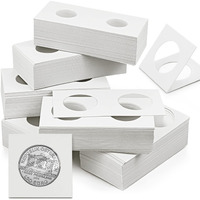 Nexxxi 300 Pcs Cardboard Coin Holder, 6 Sizes 2 "" X 2 "" Currency Holders For Coin Collection Supplies