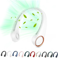 Portable Neck Fan, Hands Free Bladeless Fan, 360    Cooling Personal Fan,Wearable Quiet Fan For Outdoor Indoor, Birthday Gifts For Men Women Mom Dad, 4000Mah Battery Usb Rechargeable, 3-Speeds(White)