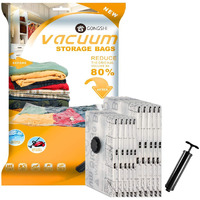 Vacuum Storage Bags (5 X Medium, 5 X Small), Space Saver Sealer Compression Bags With Travel Hand Pump For Blankets, Comforters, Pillows, Clothes Storage