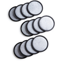 Geesta 12-Pack Premium Activated Charcoal Water Filter Disk For All Mr. Coffee Models