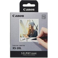 Canon Selphy Square Qx10 Color Ink/Label Set Xs-20L