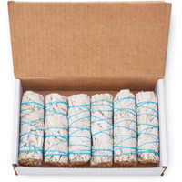 6 Pack White Sage ~ Sage Smudge Sticks For Smudging & Cleansing Energy ~ Bulk/Wholesale ~ Sustainably Grown (6 Pack)