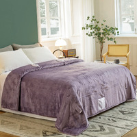 Jet's Home Heated Blanket Queen 84""X90"" - Etl&Fcc Certified Flannel Electric Blanket Machine Washable Heating Blanket With 4 Heating Levels 10 Hours Auto-Off Overheating Protection (Purple)
