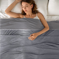 Topcee Cooling Blanket (90 ""X90 ""Queen Size) For Sweats Absorbs Heat To Keep Adults Cool On Warm Nights, Q-Max 0.5 For Hot Sleepers, Ultra-Cool Lightweight Blanket For Bed