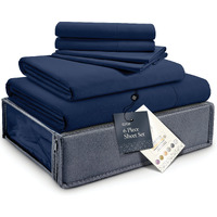Belador Silky Soft Queen Sheet Set - Luxury 6 Piece Bed Sheets For Queen Size Bed, Secure-Fit Deep Pocket Sheets With Elastic, Breathable Hotel Sheets And Pillowcase Set, Wrinkle Free Oeko-Tex Sheets
